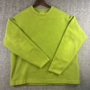 DULUTH TRADING CO. Men's Green Plush Fleece Pullover Crew Neck‎ Size XL
